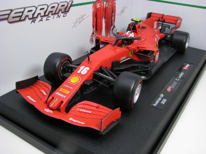 Ferrari F1 SF1000 No.16 Leclerc Austrian GP 2020 Matto Red 1:18 Bburago